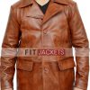 Brown Brasco Leather Coat