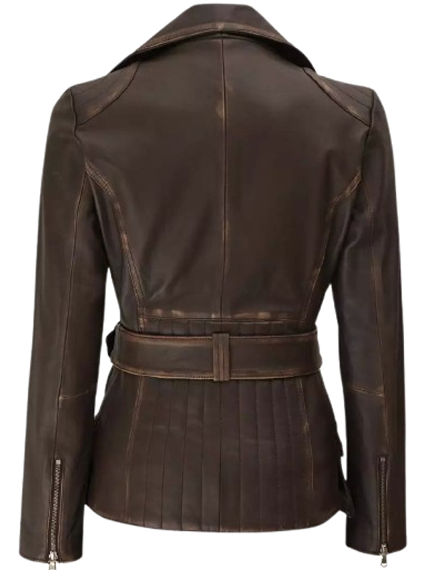 Asymmetrical Leather Jacket