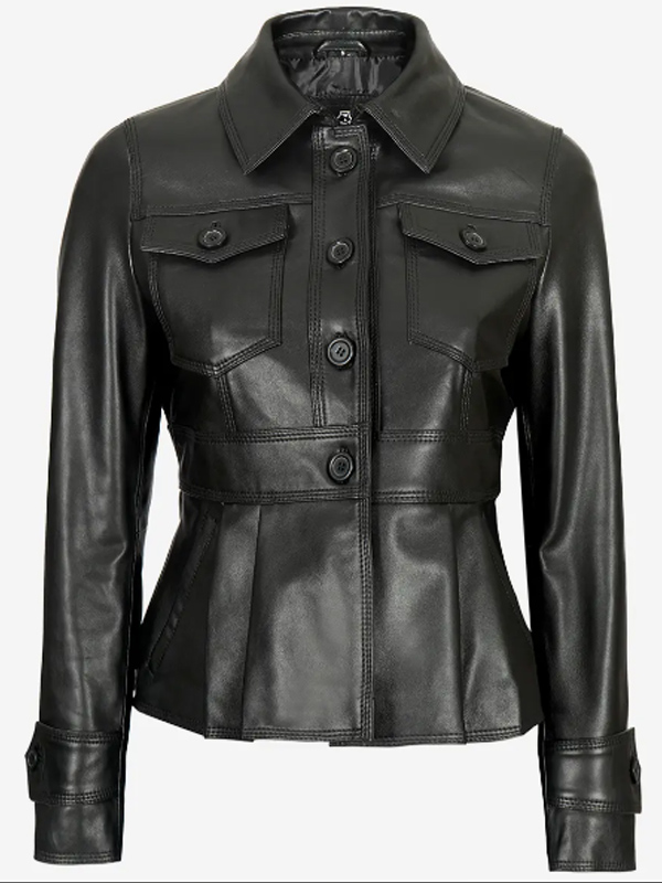 Women's Black Leather Jacket