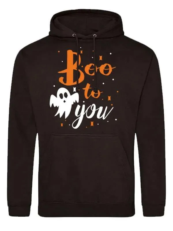 Shop Boo to You Brown Hoodie