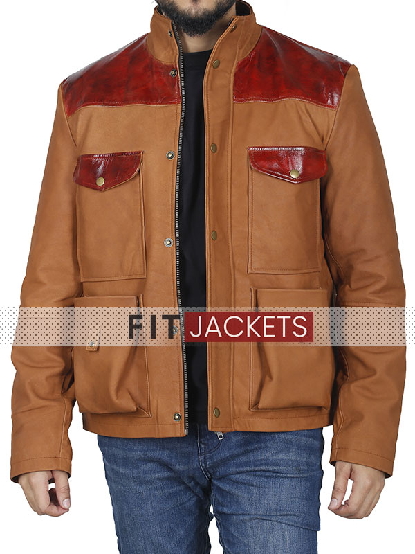 Brown Moto Leather Jacket