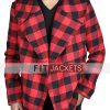 Mens Plaid Red Flannel Jacke