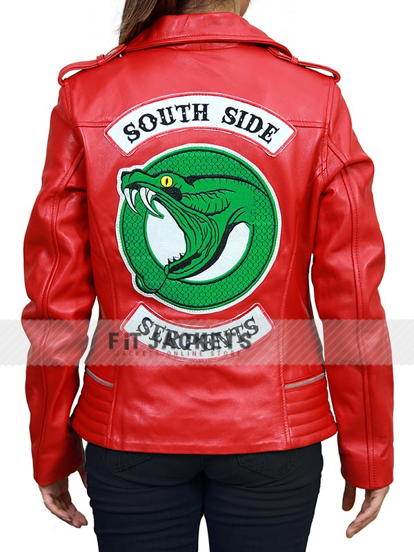 Cheryl Blossom Southside Serpents Leather Jacket