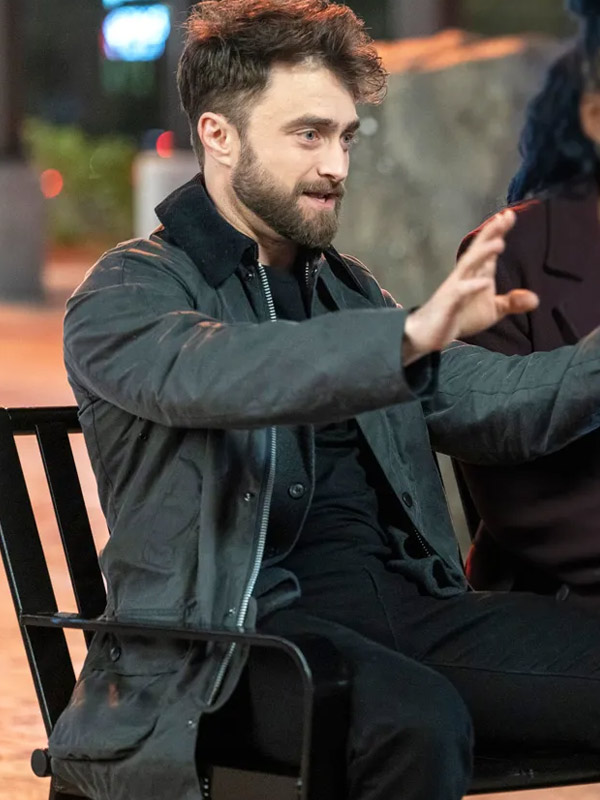 The Fall and Rise of Reggie Dinkins 2025 Daniel Radcliffe Black Jacket