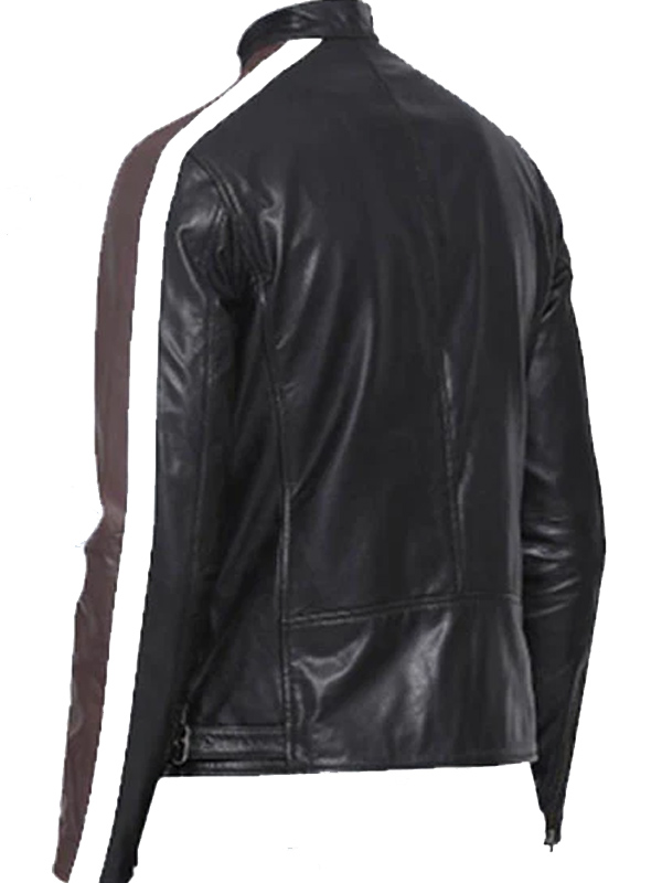 retro leather jacket