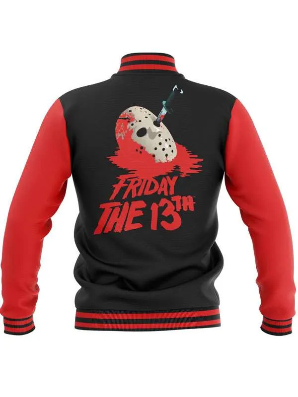 Shop Halloween Friday The 13th Varsity Jacket