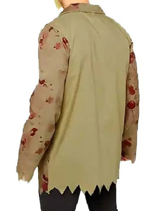 Buy Halloween Jason Voorhees Brown Cotton Costume Blazer Jacket