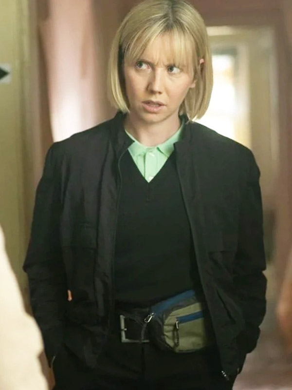 Karen Pirie S02 Lauren Lyle Black Bomber Jacket