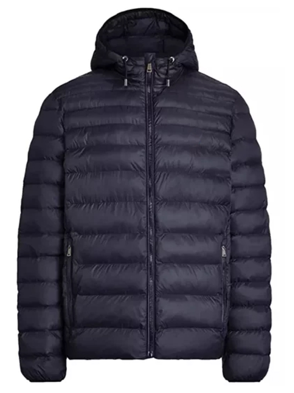 Women Blue Lightweight Puffer Jacket