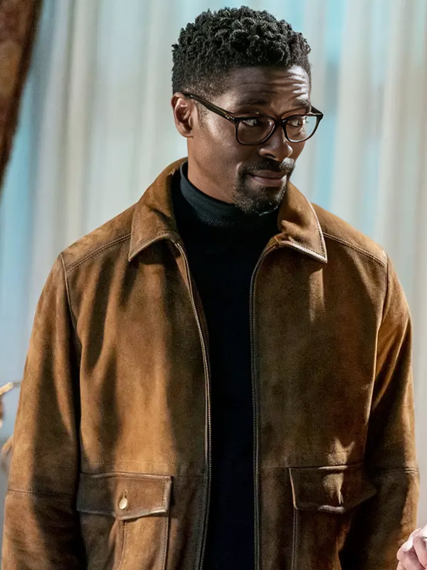 Mayfair Witches Tongayi Chirisa Brown Suede Leather Jacket