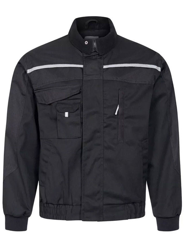 Work Jacket Men Black Bomber Cotton Jacket