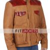 Brown Leather Moto Jacket Men