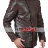 Mens Dark Brown Leather Jacket