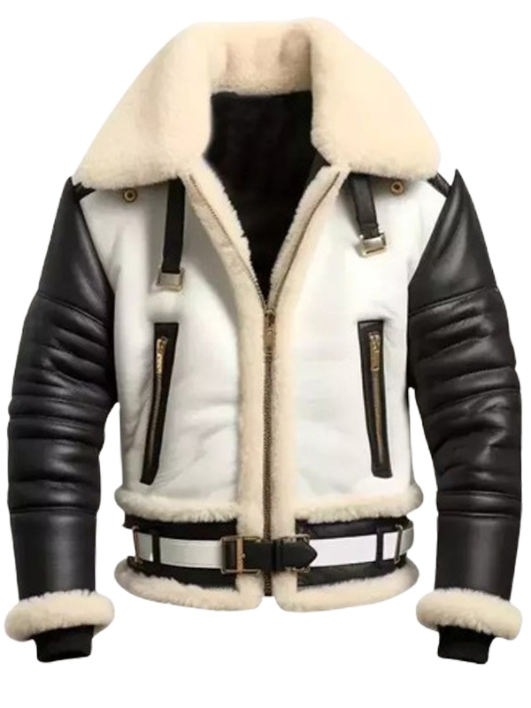 Men's Real Leather RAF Aviator B3 Bomber Jacket