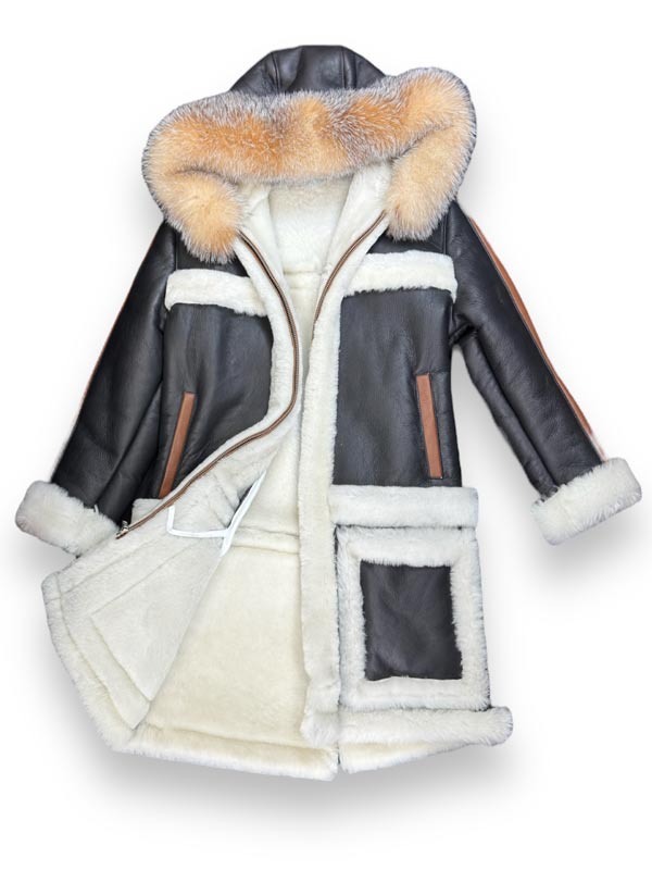 RAF B3 Black Shearling Leather Jacket