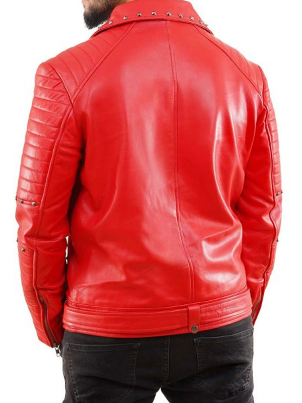 Mens Studded Leather Jacket