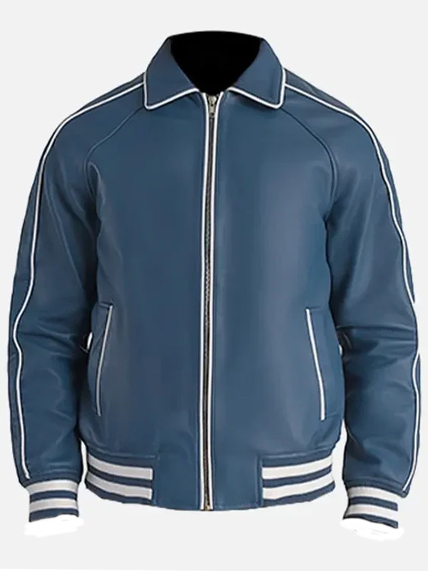 Vintage Stylish Leather Bomber Jacket