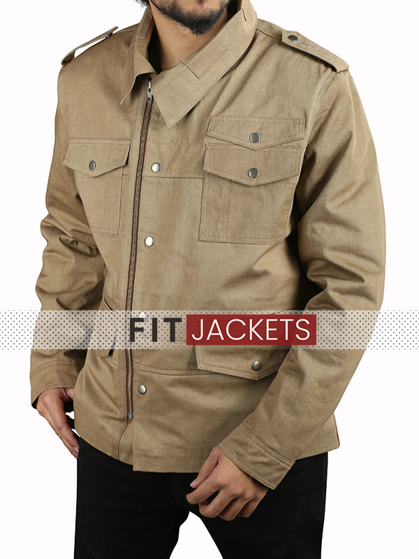 Mens Cotton Multiple Pocket Jacket