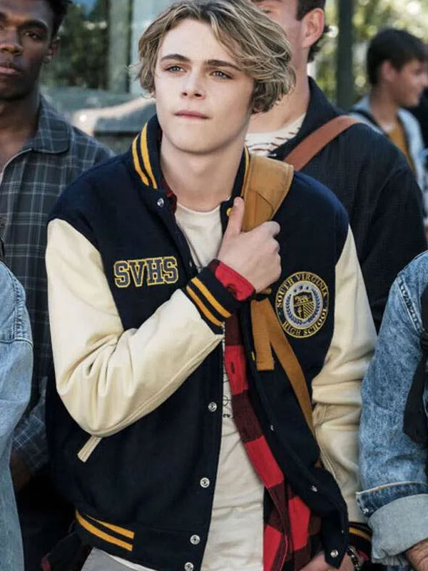 My Spy The Eternal City Ryan Black and Off White Varsity Jacket