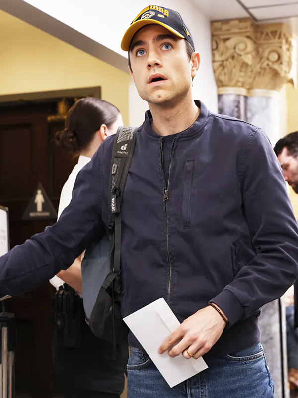 The Pitt S02 Dr. Frank Langdon Blue Bomber Jacket