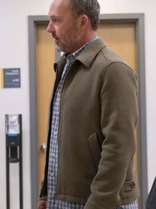 The Pitt S01 Larry Edwards Green Wool Jacket