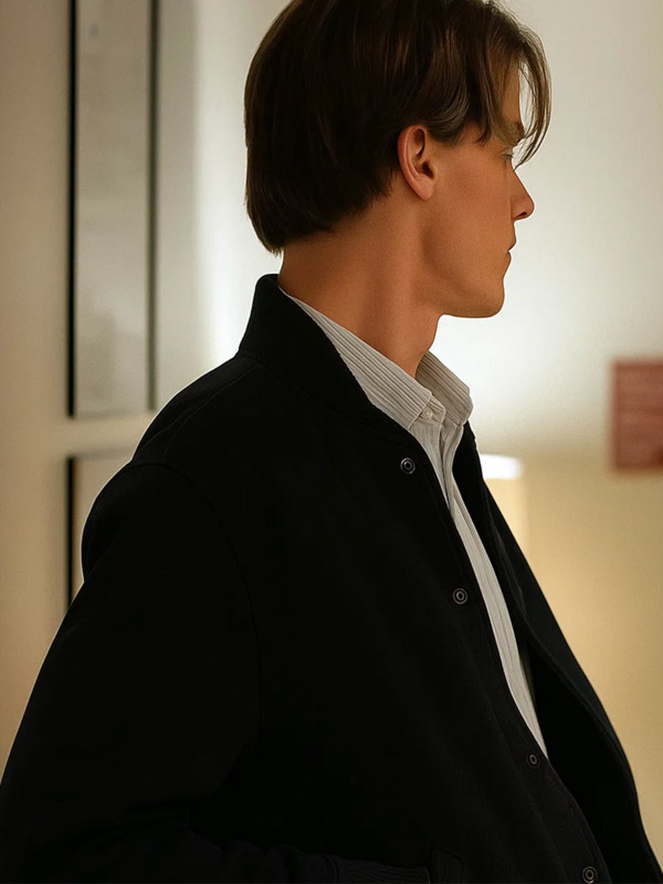 The Summer I Turned Pretty Christopher Briney Black Wool Jacket