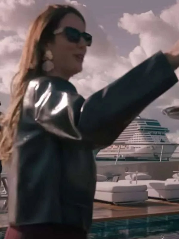 The Woman in Cabin 10 Kaya Scodelario Black Jacket