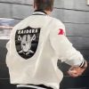Tom Brady 2025 Raiders White Bomber Jacket