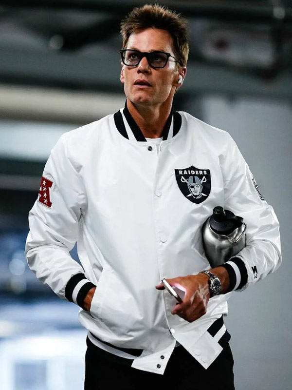 Tom Brady 2025 Raiders Varsity Jacket