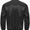 Buy Unisex Halloween Black Satin Bomber Pumpkin Jacket