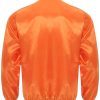 Purchase Unisex Halloween Orange Satin Bomber Pumpkin Jacket