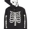 Buy Unisex Zip Up Black Skeleton Hoodie