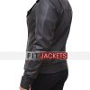 Womens Black Biker Real Leather Jacket