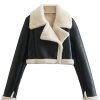 Aviator Sheepskin Sherpa Lined Leather Jacket