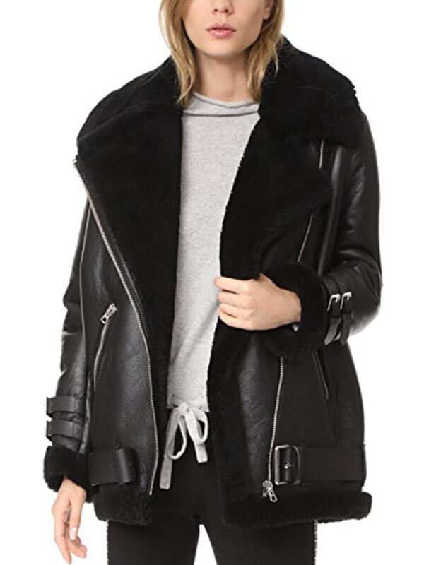 Bomber Black Jacket Womens