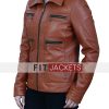 Brown Leather Jacket Mens