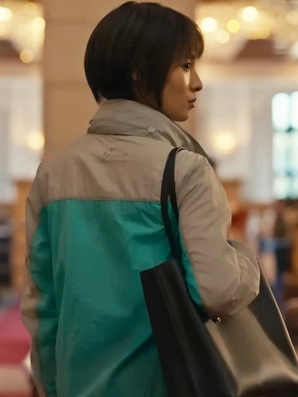 Alice in Borderland 2025 Tao Tsuchiya Grey and Blue Jacket