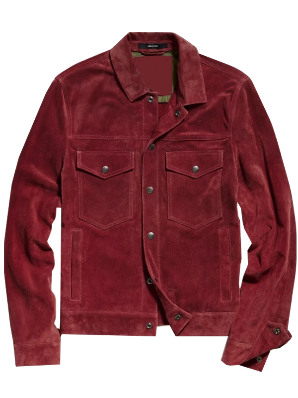 Suede Leather Trucker Jacket