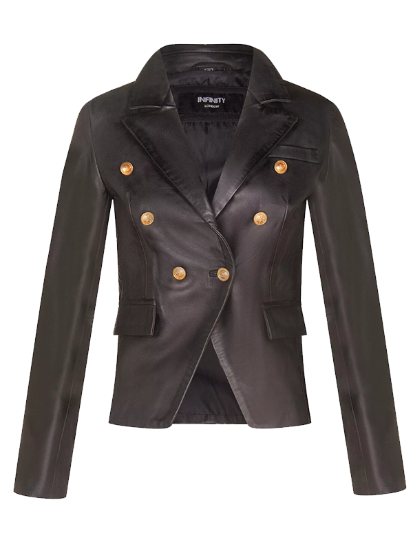 Men Vintage Style Casual Leather Blazer