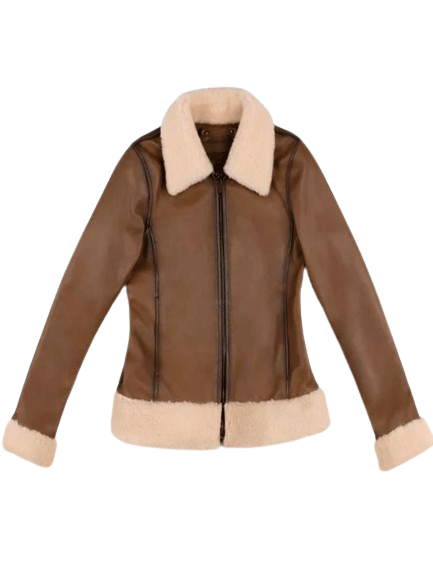 leather aviator jacket womens