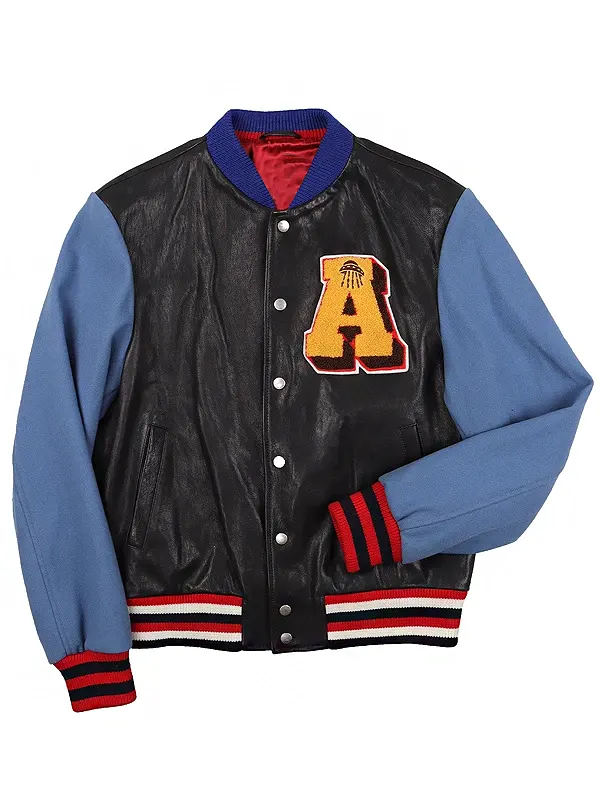 Blind For Love Black and Blue Varsity Jacket