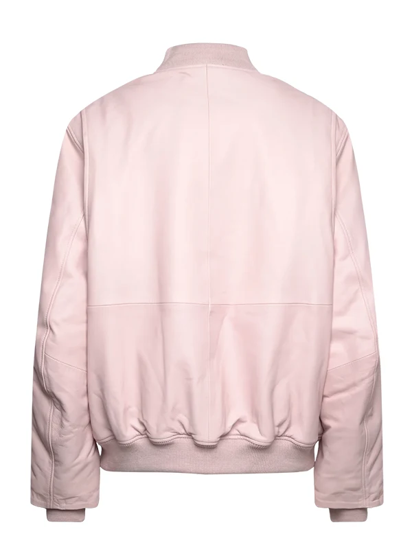 leather bomber jacket backside