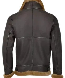 Men’s B3 Brown Leather Shearling Jacket