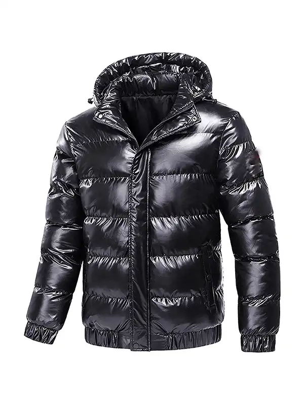 Men's Black Puffer Jacket