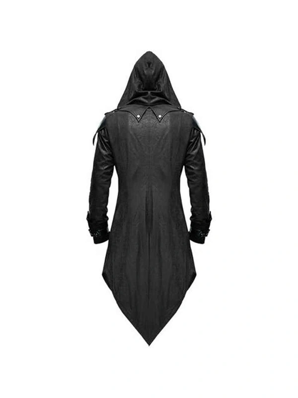 Mens Spirit Halloween Steampunk Black Coat