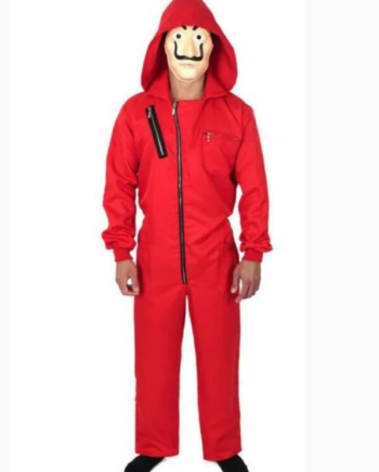 Money Heist La Casa De Papel Dali Red Hoodie Costume.