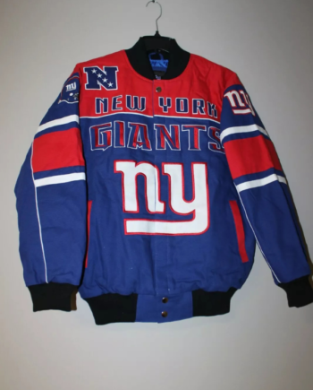 New Nfl New York Giants Nascar Style Embroidery Jacket (2)