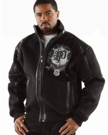 Pelle Pelle Black Fur Hood Legendary Jacket Coat