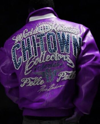 Pelle Pelle Chi-Town Purple Genuine Leather Jacket