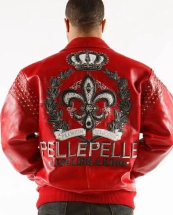 Pelle Pelle Live Like A King Red Jacket.